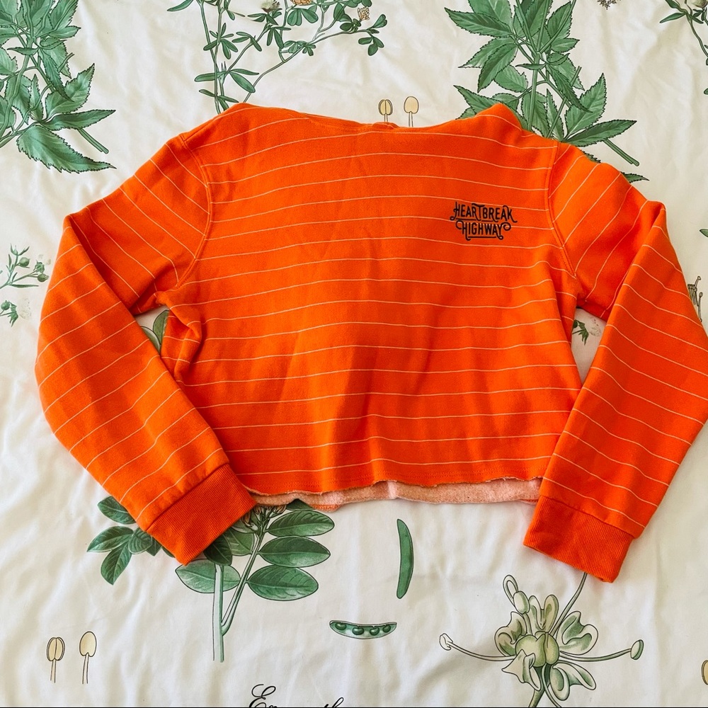 Cotton On NWOT Striped Cropped Hoodie